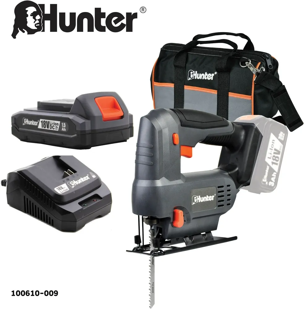 מסור אנכי נטען Hunter 100610-009 18V – עם סוללה 1.5Ah