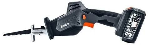 מסור חרב קומפקטי נטען Hunter 100611-008 18V – עם סוללה 3Ah