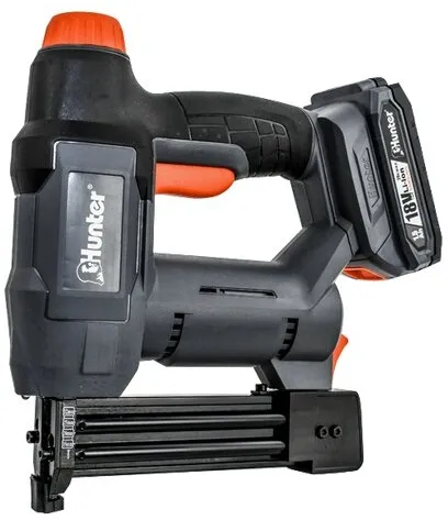 אקדח סיכות ומסמרים נטען Hunter 102102-005 18V – עם סוללה 1.5Ah
