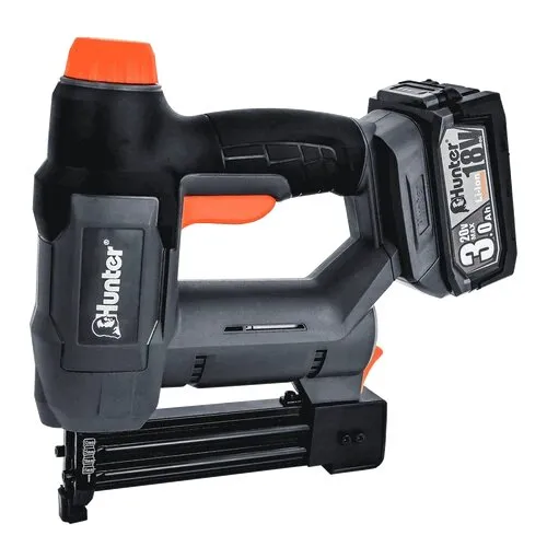 אקדח סיכות ומסמרים נטען Hunter 102102-006 18V – עם סוללה 3Ah