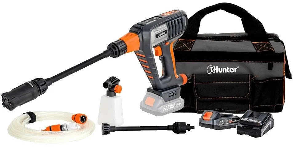 אקדח שטיפה בלחץ נטען Hunter 102303-002 18V – עם סוללה 1.5Ah