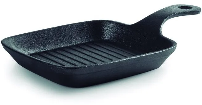 מחבת גריל מלבנית מברזל יצוק 21X13.5 ס"מ Lacor Magma