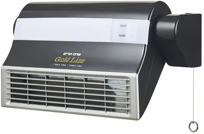 מפזר חום לאמבטיה טורבו הוריקן Gold Line 138CB 2800W – בצבע שחור