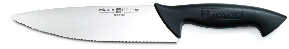 סכין שף רחב באורך 32 ס"מ Wusthof Pro 4862 בצבע שחור