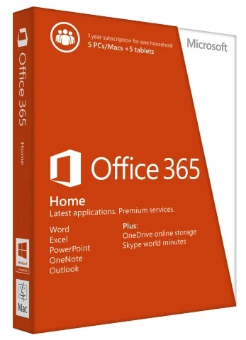 Office365 Home Prem 32/64 Hebrew Subscr 1YR Medialess