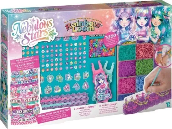 ערכה להכנת צמידי חברות Nebulous Stars Rainbow Loom