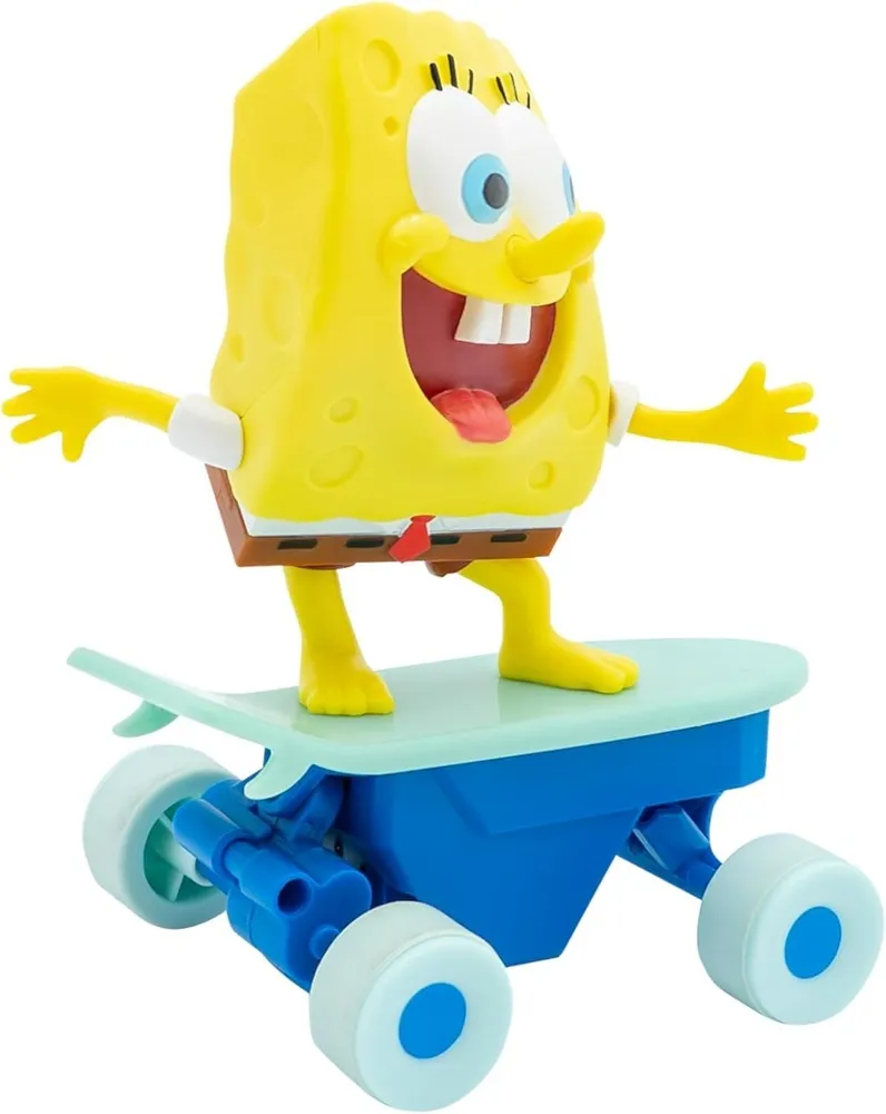 בובספוג על סקייטבורד עם שלט רחוק מבית Funrise