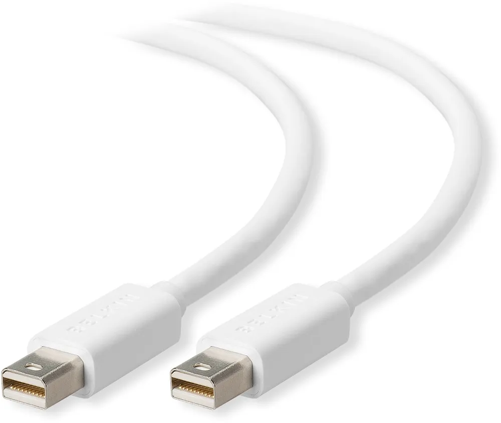 כבל Mini DisplayPort זכר ל Mini DisplayPort זכר באורך 1.8 מטר