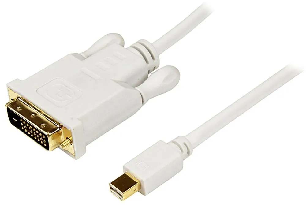 כבל מתאם מוזהב Mini DisplayPort ל- DVI זכר באורך 1.8 מטר