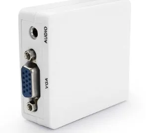 ממיר מ-VGA ל-HDMI כולל כבל AUX להעברת קול