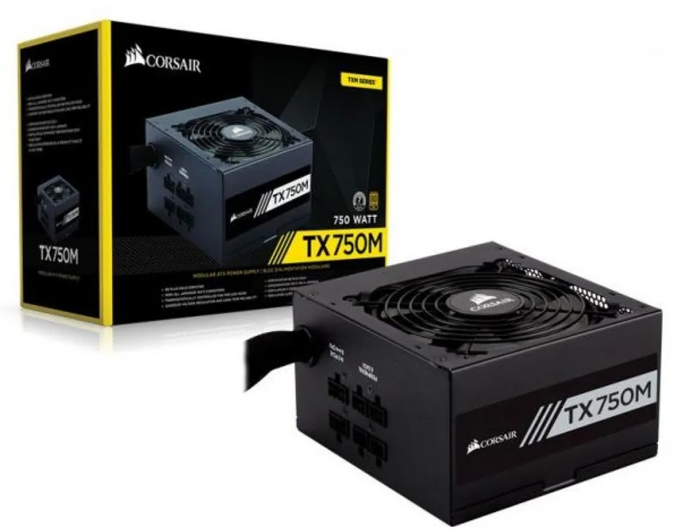 ספק כוח Corsair TX750M 80+ GOLD Modular 750W
