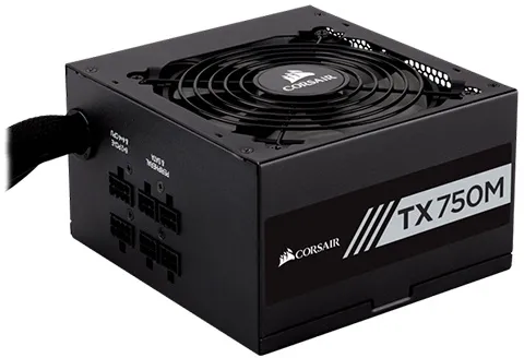ספק כוח Corsair TX750M 80+ GOLD Modular 750W