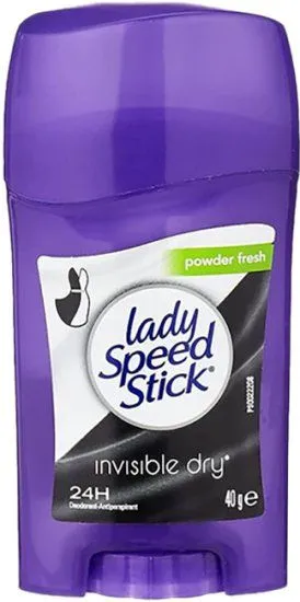 דאודורנט סטיק לאישה Speed Stick Invisible Dry Powder Fresh בנפח 40 מ"ל