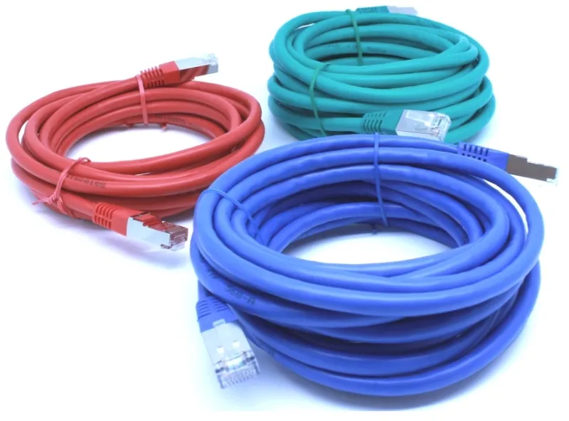 כבל רשת מסוכך CAT6‏ באורך 3 מטר