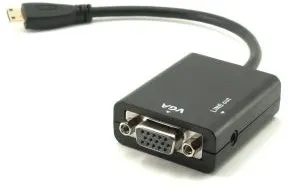 ממיר Mini HDMI ל VGA w/Audio