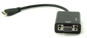 ממיר Mini HDMI ל VGA w/Audio
