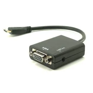 ממיר Mini HDMI ל VGA w/Audio