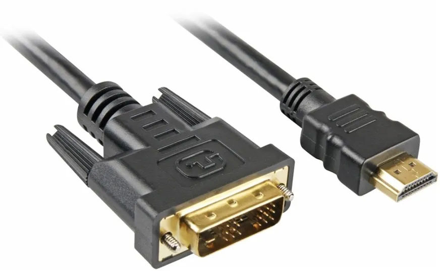 כבל מחיבור DVI לחיבור HDMI באורך 10 מטרים Gold Touch