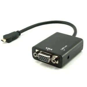 ממיר Micro HDMI ל- VGA כולל קול
