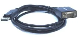 כבל DisplayPort ל- 1.8m VGA