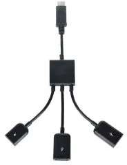 כבל USB 3.1 Type C ל- OTG
