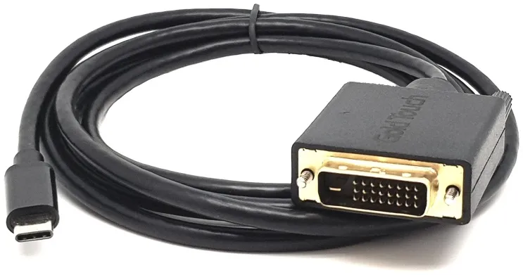 כבל USB 3.1 Type C ל- DVI