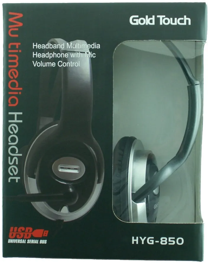 אוזניות חוטיות Gold Touch HYG-850