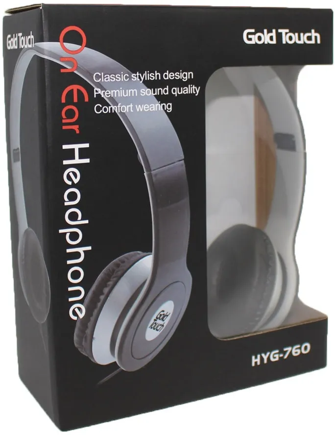 אוזניות חוטיות Gold Touch HYG760