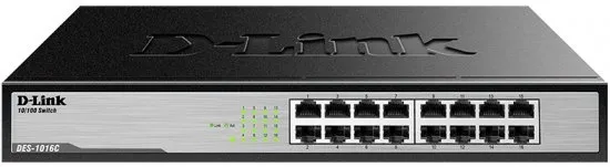 מתג לא מנוהל D-Link DES-1016C 16 Ports 10/100Mbps