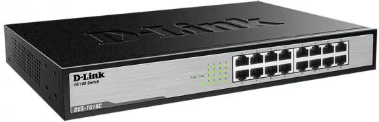 מתג לא מנוהל D-Link DES-1016C 16 Ports 10/100Mbps