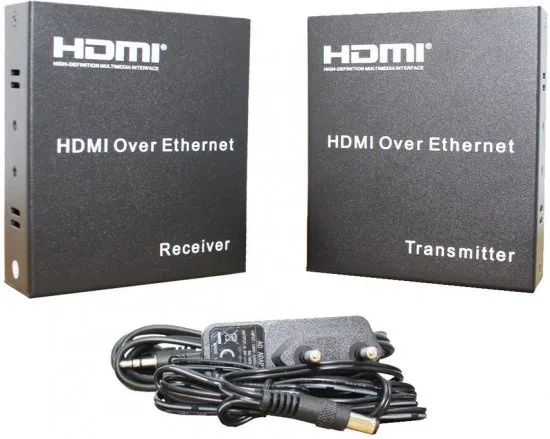 מאריך HDMI דרך חיבור RJ45 עד 120 מטר Gold Touch HDMI-EX-120