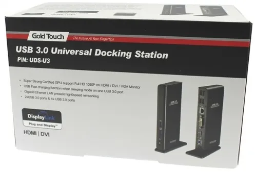 תחנת עגינה אוניברסלית Gold Touch USB 3.0 UDS-U3