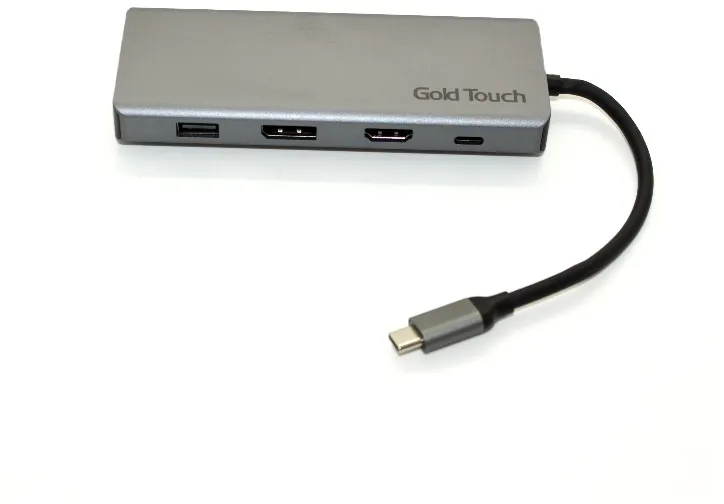 תחנת עגינה USB Type-C עם חיבורי Gold Touch SU-C15 DP+HDMI+VGA+4xUSB+LAN+TF/SD