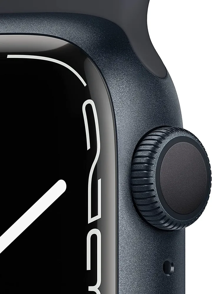 שעון חכם אפל Apple Watch Series 7 GPS + Cellular 41mm בצבע Midnight Aluminium Case עם Midnight Sport Band