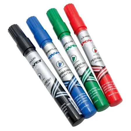 סט 12 טוש פרמננט ראש עגול 70 בצבע אדום – מבית Line Plus