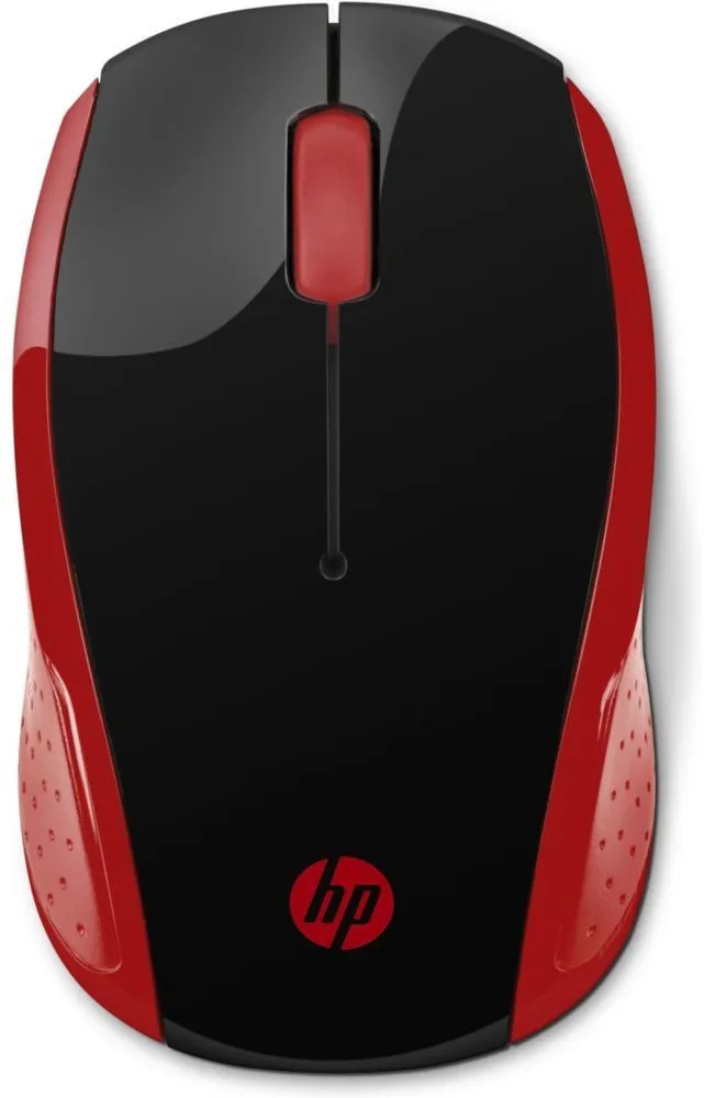 עכבר אלחוטי בצבע אדום HP 200 2HU82AA
