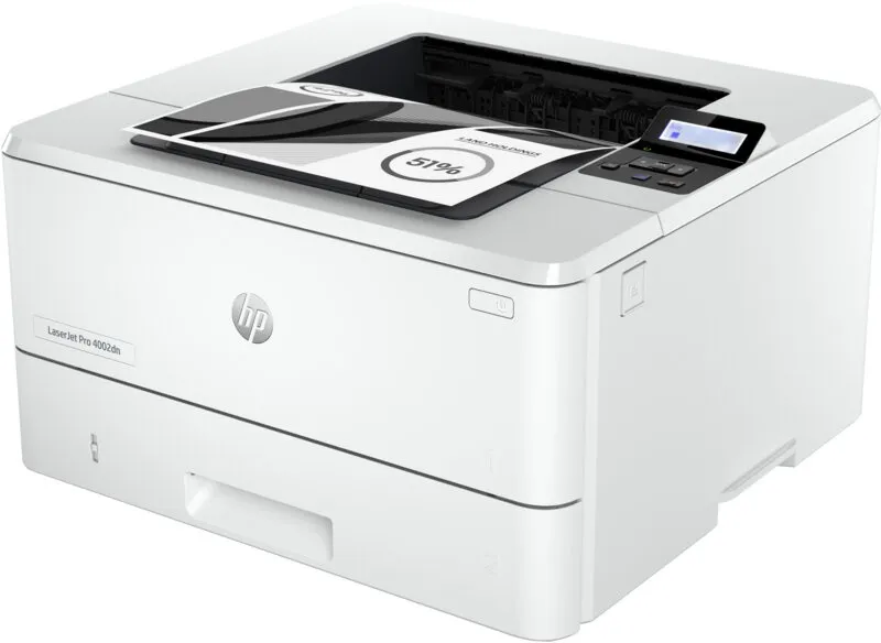 מדפסת לייזר שחור לבן HP LaserJet Pro 4002dn 2Z605F