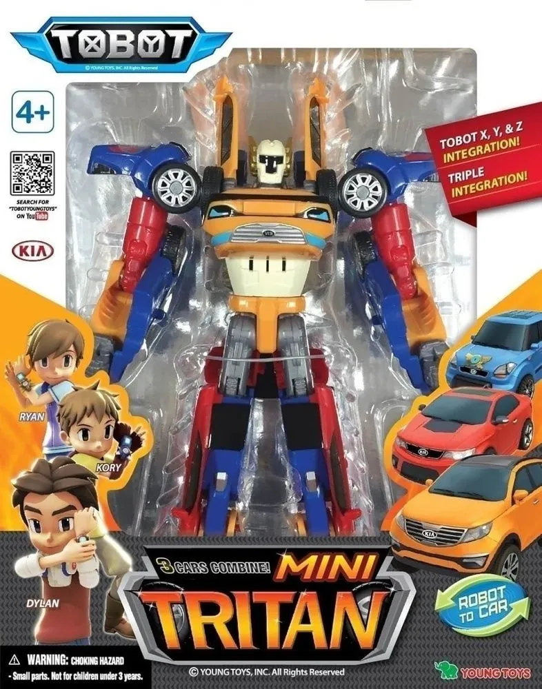 רובוט משנה צורה 17 ס"מ Tobot – מיני טובוט NEO TRITAN