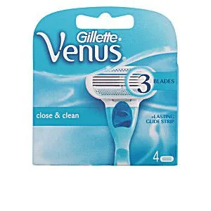 סכיני גילוח רב פעמיים Gillette Venus Classic לנשים שלושה להבים – 4 סכינים