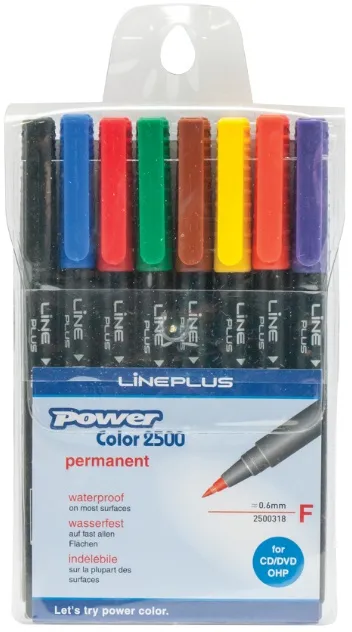 סט 8 טושים צבעוניים לשקפים – מבית Line Plus