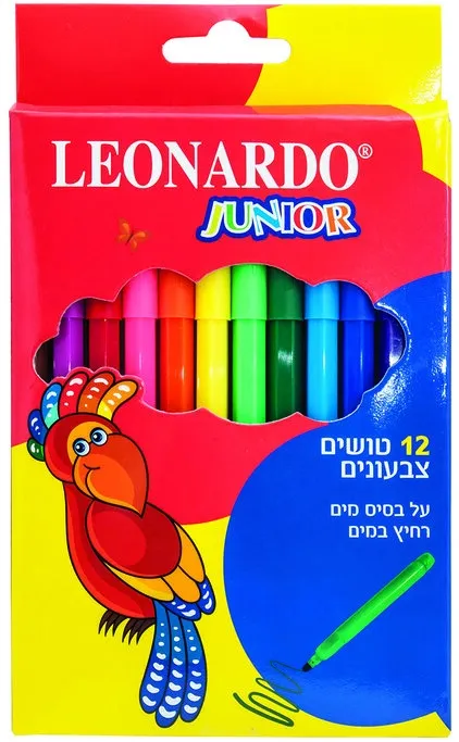 סט 12 טושים צבעוניים – מבית Leonardo