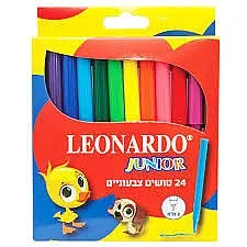 סט 24 טושים צבעוניים דקים – מבית Leonardo