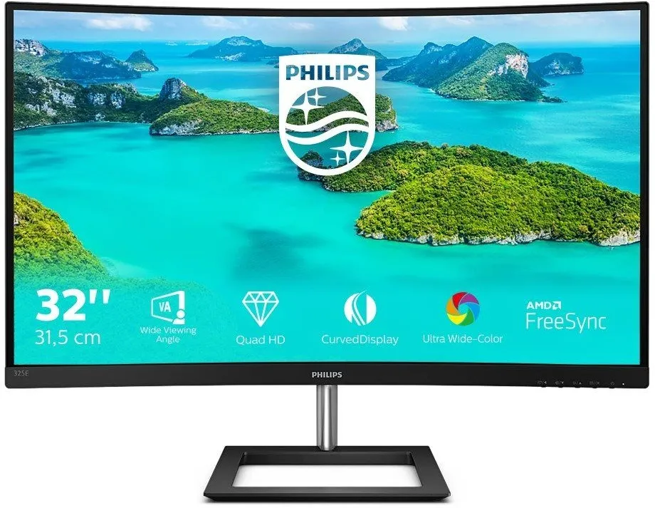 מסך מחשב קעור Philips 325E1C/00 31.5" QHD