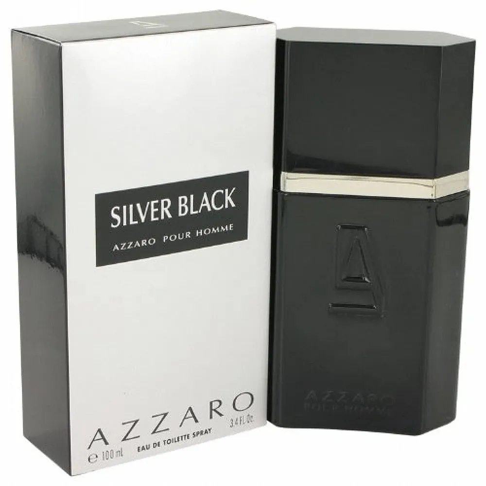 בושם לגבר Azzaro Silver Black E.D.T 100ml
