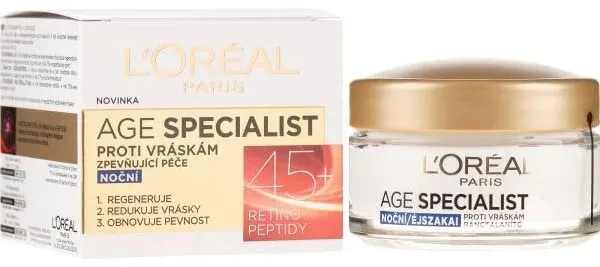 קרם לילה אנטי אייג'ינג L'Oréal Paris Age Specialist +45 – בנפח 50 מ"ל
