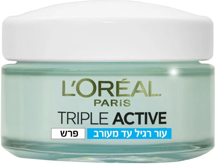 ג'ל קרם פנים Loreal Triple Active לעור רגיל עד מעורב – נפח 50 מ"ל