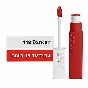 שפתון מבית מייבלין סופרסטיי מאט אינק דנסר בגוון 118