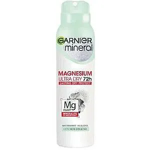 דאודורנט ספריי לאישה Garnier Ultra Dry בתוספת מגנזיום בנפח 150 מ"ל