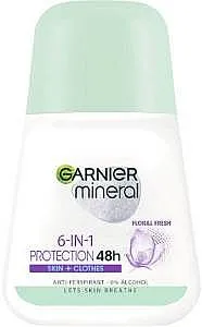 דאודורנט רול לאישה Garnier 6 In 1 Protection 48h בנפח 50 מ"ל