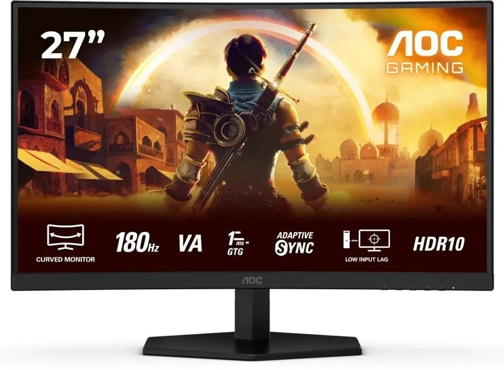מסך מחשב גיימינג קעור AOC C27G42E 27" 180Hz Full HD